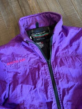 Vintage Arctic Cat Arcticwear Purple Thinsulate Jacket Made in USA